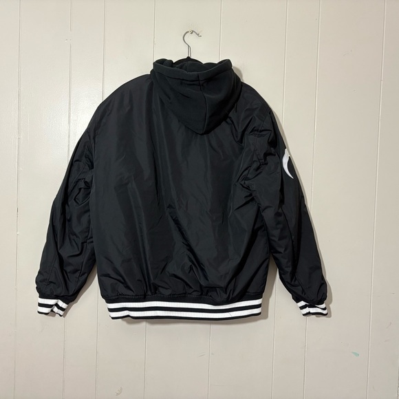 Black Scale Grand Slam Hooded Varsity Jacket Size L NWT - Picture 11 of 12